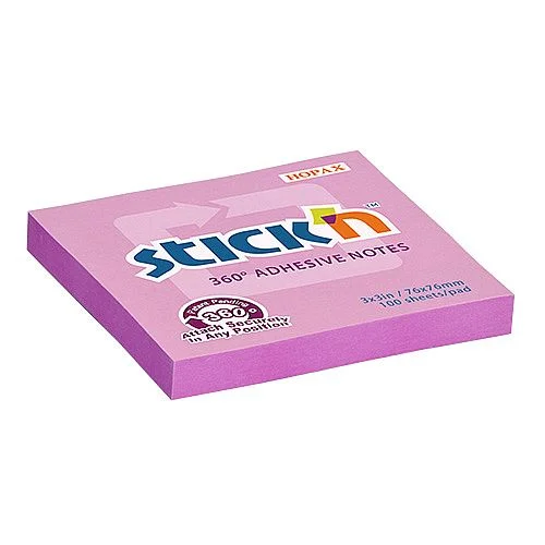 Samolepicí bloček Stick´n 360°, 76 x 76 mm, růžová Odeslání Ihned
