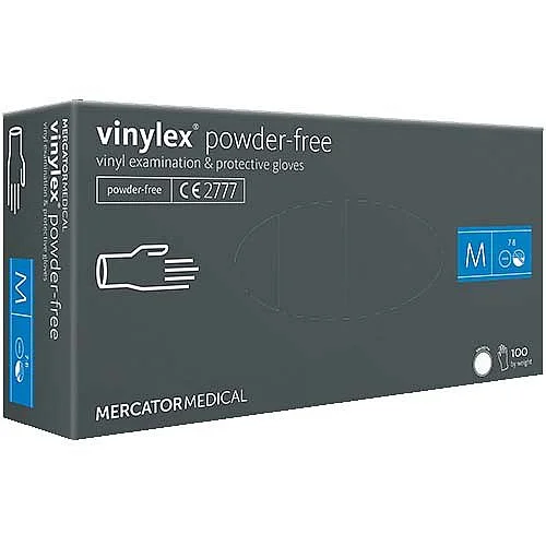Ověřený Vinylové rukavice Vinylex, nepudr čirá, č. M, 100 ks