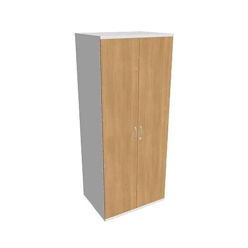 Levný Skříň šatní dvéřová 192 hl60 cm SZR58061, bílá - šedá/dub