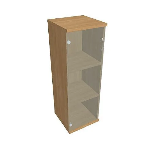 Výprodej Skříň policová dvéřová 115.2*40 cm S34003L, dub/čirá