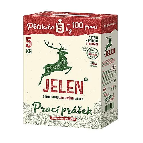 Oblíbený Prací prášek Jelen, 5 kg