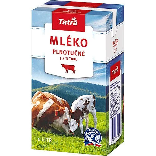 Rychlé Dodání Mléko trvanlivé Tatra plnotučné 3,5%, 1 l