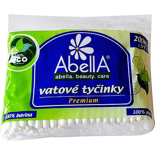 Vatové tyčinky AbellA Premium ECO, 100 ks, sáček Aktuální