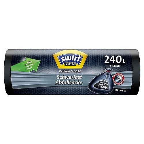 Swirl zatahovací pytle Profi na těžký odpad, 240 l/ 5 ks Jen Po Omezenou Doba