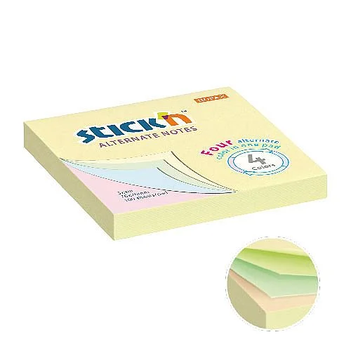 Speciální Cena Samolepicí bloček Stick´n Alternate, 76 x 76 mm, 100 ls, pastel