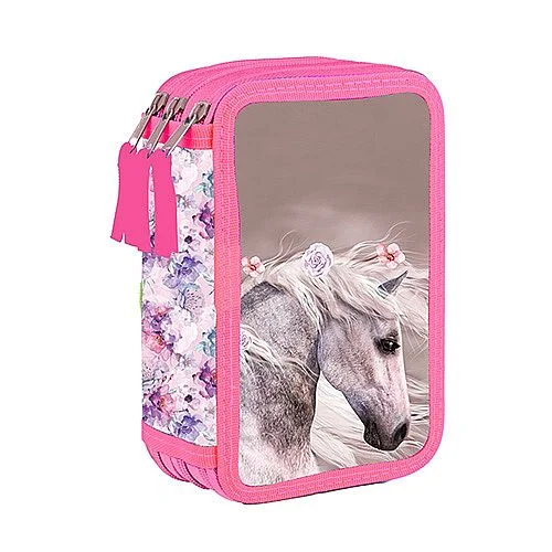 Poslední Šance Školní penál třípatrový, kůň romantic