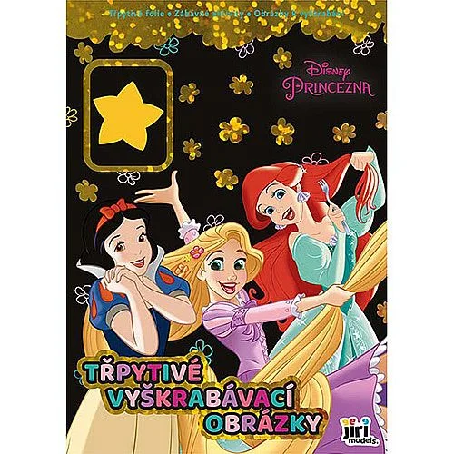 Novinka Vyškrabávací obrázky třpytivé, princezny