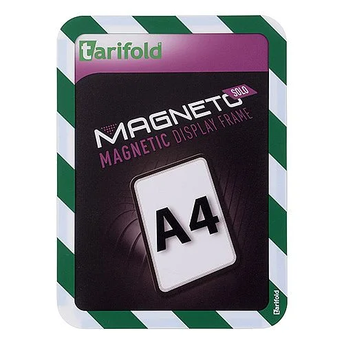 Expresní Doručení Magnetický rámeček bezpečnostní Tarifold, A4/ 2 ks, zeleno-bílá