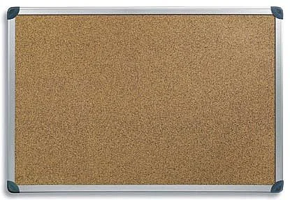 Korková tabule s hliníkovým rámem, 180 x 90 cm Akce