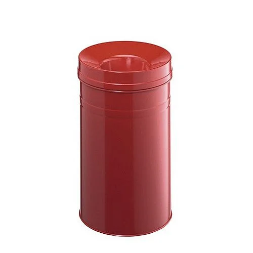 Odpadkový koš kulatý Safe, červená Sleva