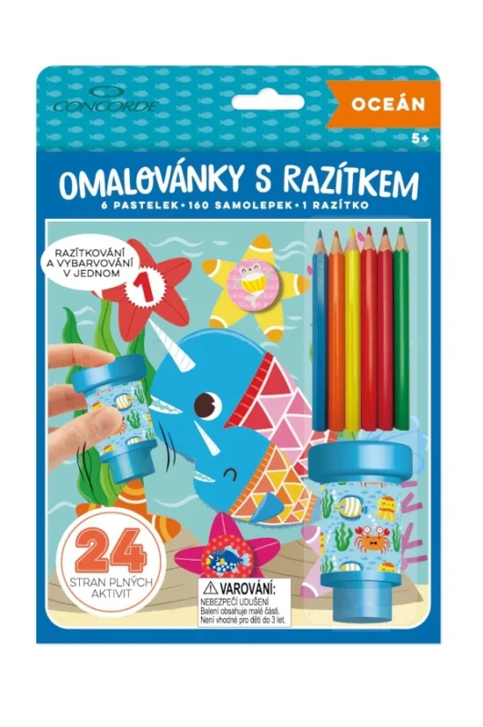 Originální Omalovánky s razítkem CONCORDE Oceán