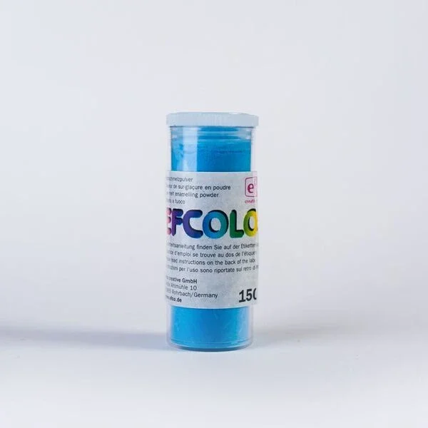 Efcolor - Smaltovací prášek, 10 ml - průhledný modrý Sezónní Sleva