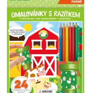 Omalovánky s razítkem CONCORDE Zvířátka na farmě Speciální Cena
