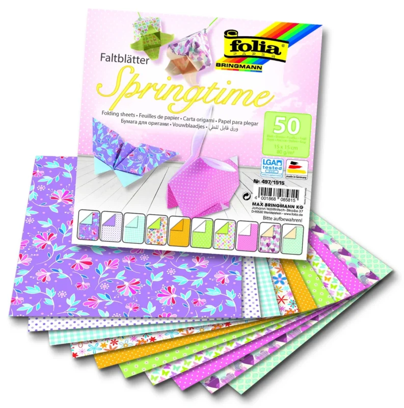 Origami papír Basics 80 g/m2 - 15 × 15 cm, 50 archů - Jaro Must-Have