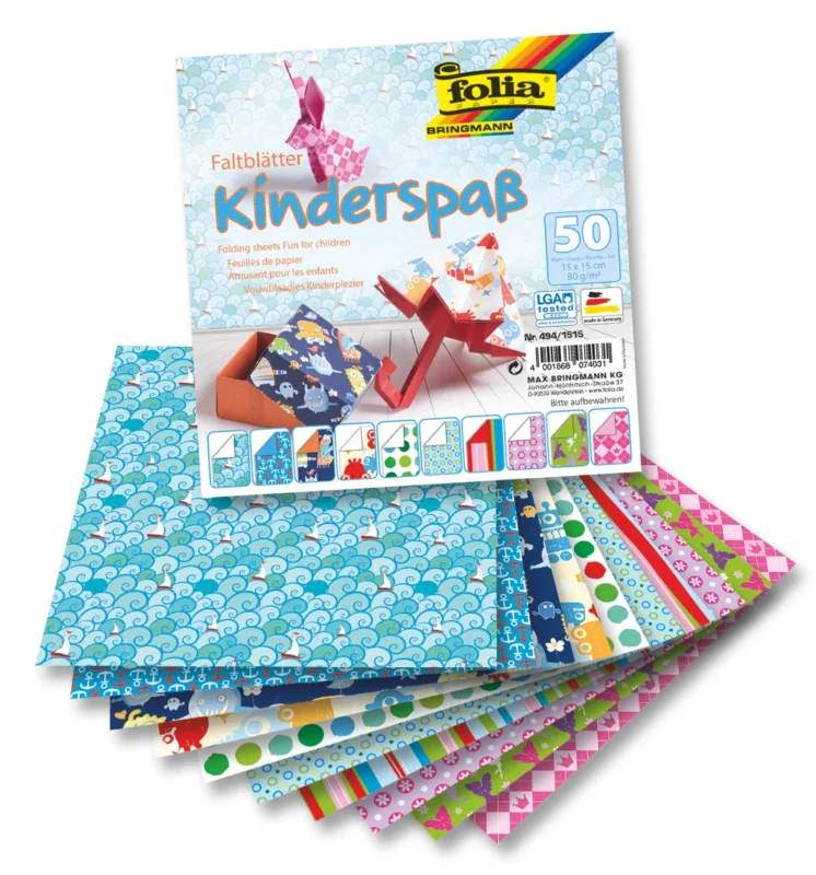Expresní Doručení Origami papír Dětský - 80 g/m2 - 15 × 15 cm