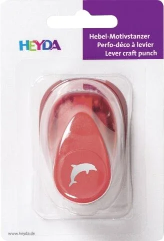 Ozdobná děrovačka na papír Heyda, 17 mm - Delfín Levný