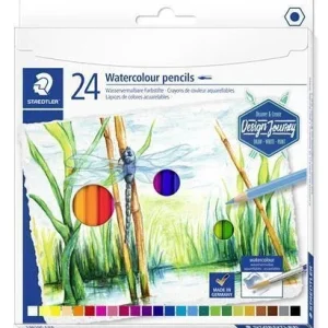 Akvarelové pastelky STAEDTLER "Design Journey" - 24 různých barev, šestihranné Akční Cena