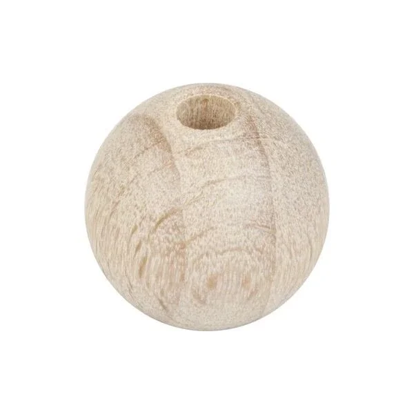 Dřevěné korálky průměr 40 mm (6 ks) Nízká Cena