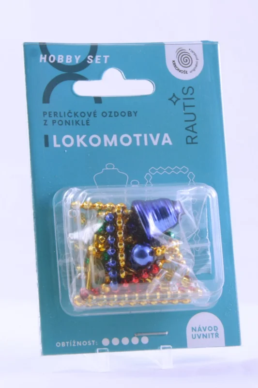 Odeslání Ihned Sada na výrobu ozdoby z perliček - Lokomotiva - barevná