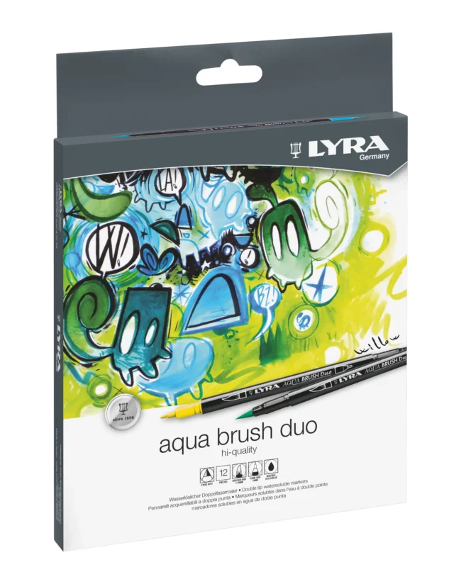 Sada uměleckých fixů LYRA Aqua Brush Duo 12 ks Rychlé Dodání
