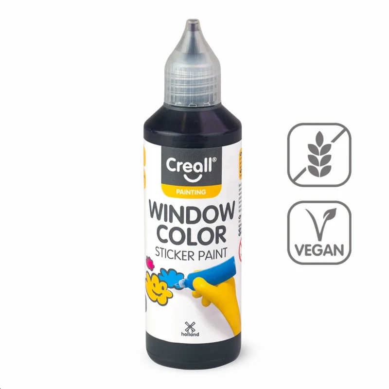 Akční Nabídka Barva na sklo Creall Window color, 80 ml, černá