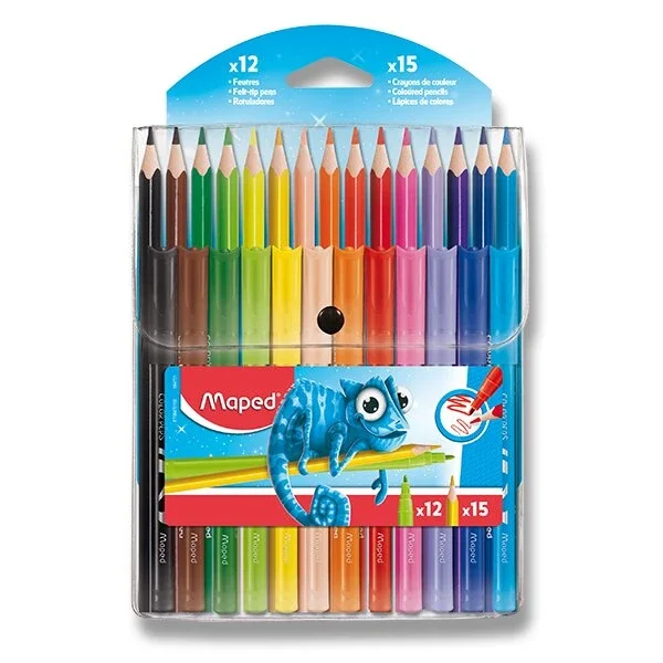 Sada Maped Color'Peps Ocean - 12 fix + 15 pastelek Oblíbený