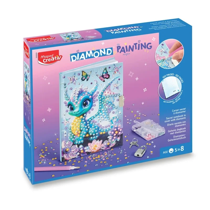 Vrácení Zdarma Sada Maped Creativ Diamond Painting - Tajný deníček