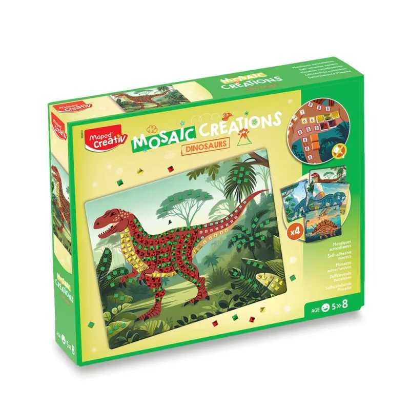 Autentický Sada Maped Creativ Mosaic Creations - Dinosauři