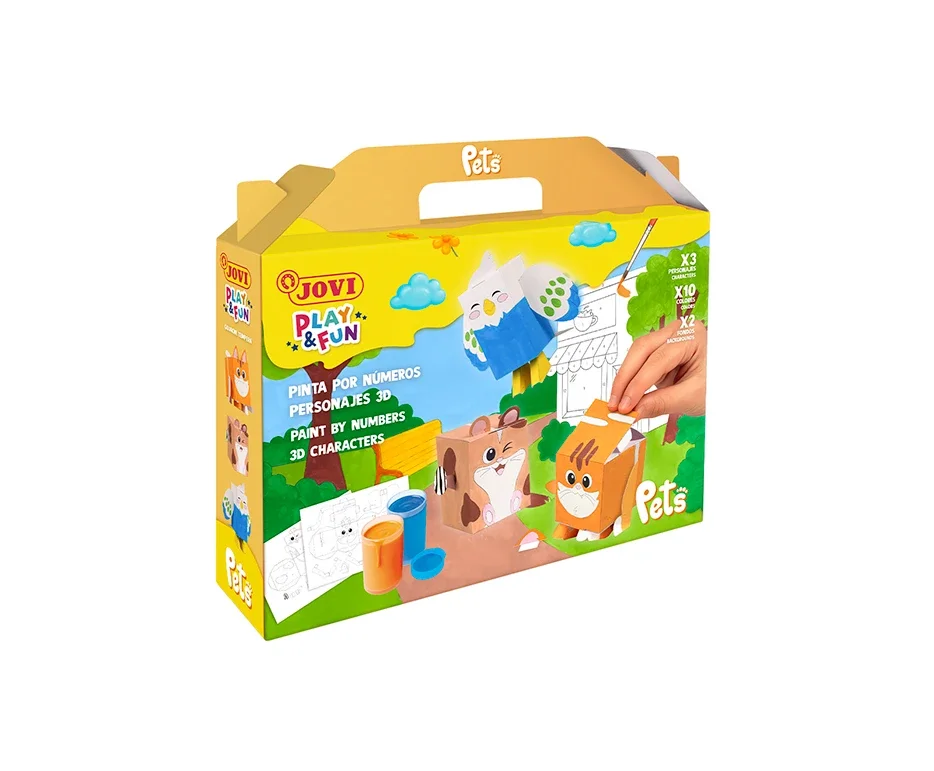 Expresní Doručení Malování temperovými barvami JOVI PLAY&FUN - 17ks Pets