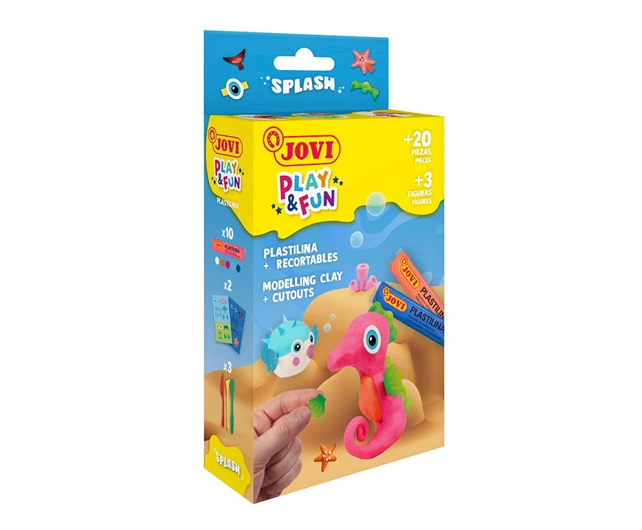 Sada plastelína JOVI PLAY&FUN MINI - 20 ks Splash Zlevněný