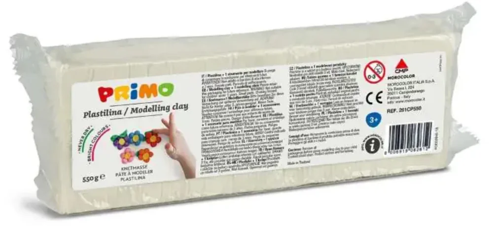 Plastelína PRIMO 550 g - bílá Ihned K Objednání