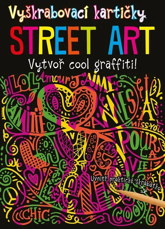 Vyškrabovací kartičky STREET ART Tovární Cena