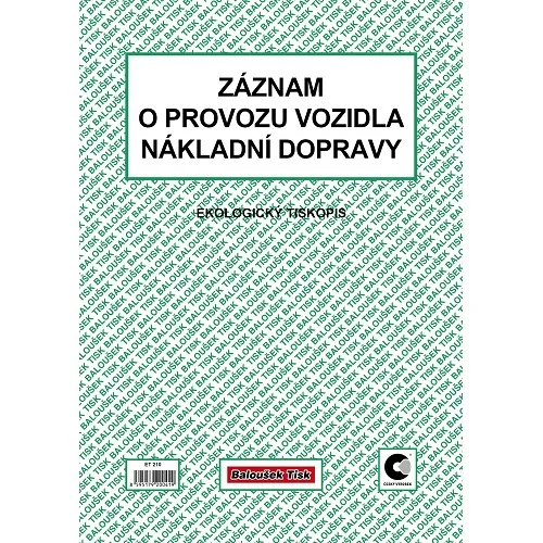 ET210 - Záznam o prov. vozidla nákl. dopr. A4 (stazka) Aktuální