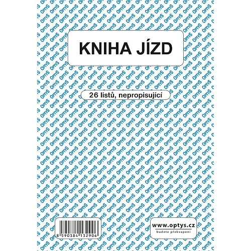 1329 - Kniha jízd A5, 26 listů Výprodej