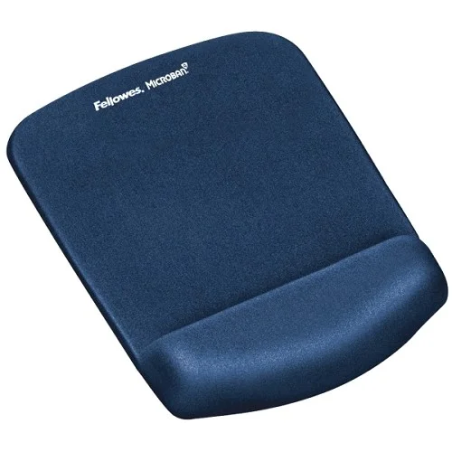 Podložka pod myš a zápěstí Fellowes PlushTouch modrá Must-Have