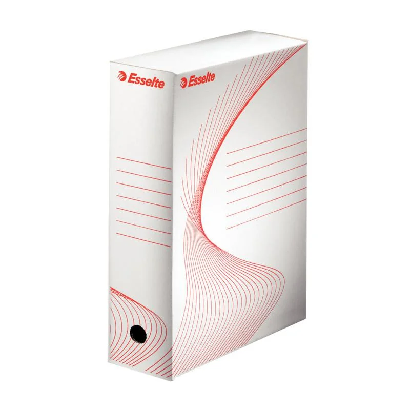 Výprodej Box archivní A4 Esselte-hřbet 10 cm / bílá