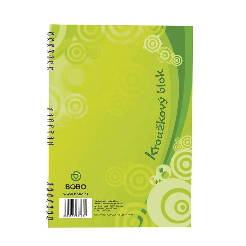 Must-Have Blok BOBO s boční vazbou -A4 / čtvereček