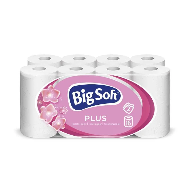 Toaletní papír Big Soft - Plus / 16 ks/ dvouvrstvý Sezónní Sleva