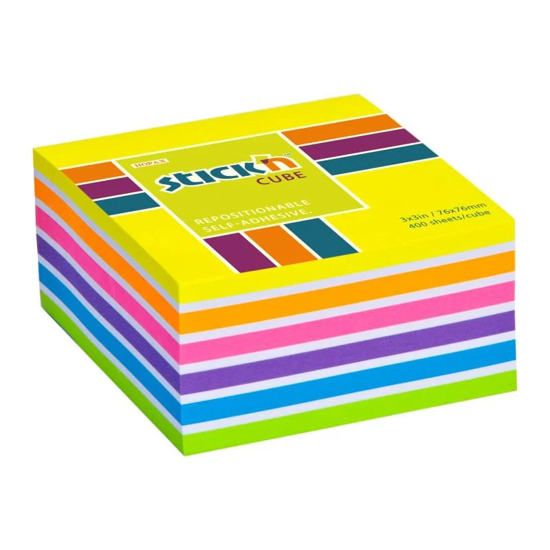Jen Po Omezenou Doba Samolepicí bločky Hopax -76 x 76 mm / 400 lístků / neon mix žlutá