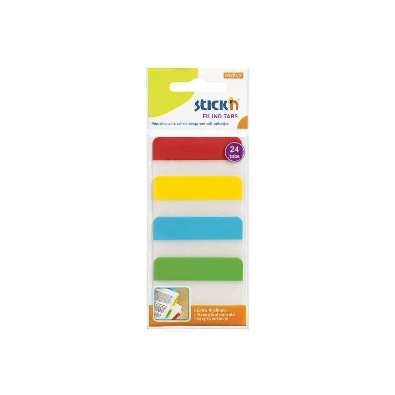 Originální Samolepicí záložky Hopax plastové - 38 x 51 mm /4 x 6 záložek