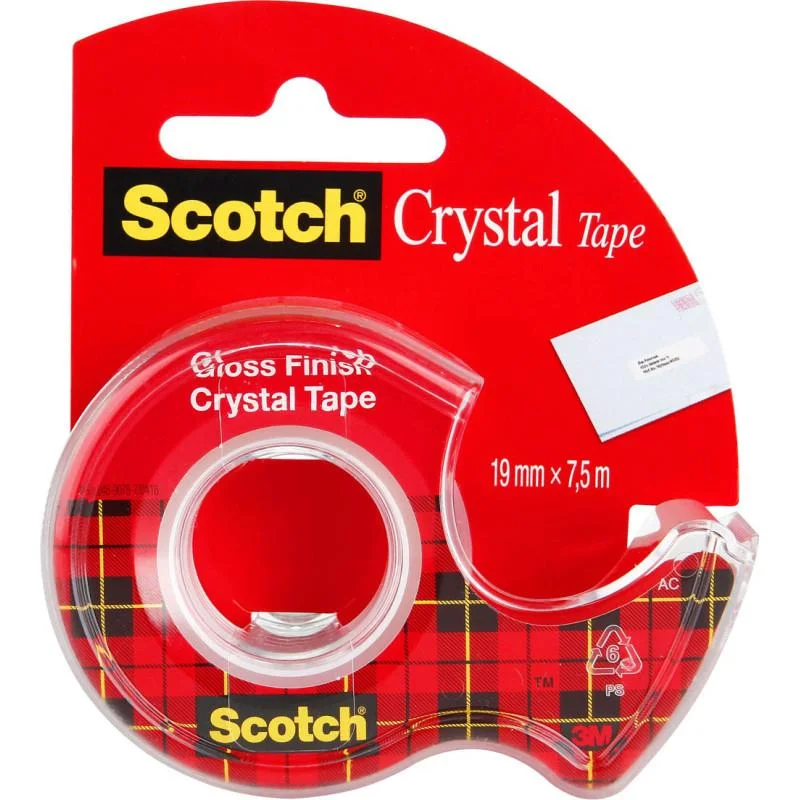 Odeslání Ihned Lepicí páska Scotch Crystal s odvíječem - 19 mm x 7,5 m