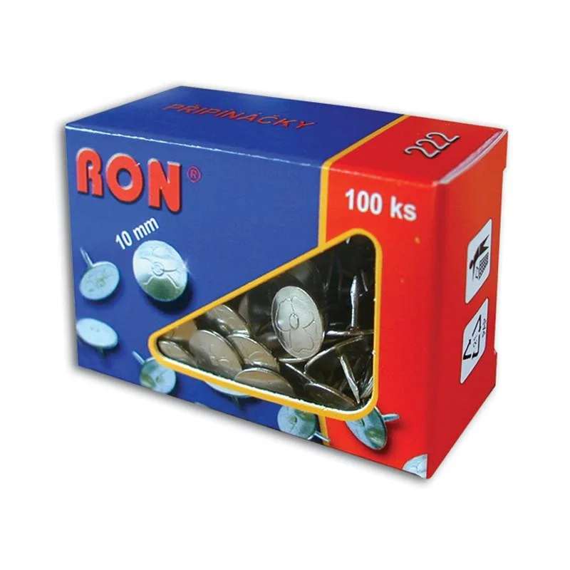 Odeslání Ihned Připínáčky RON-222 / 100 ks, velikost 10 / 8