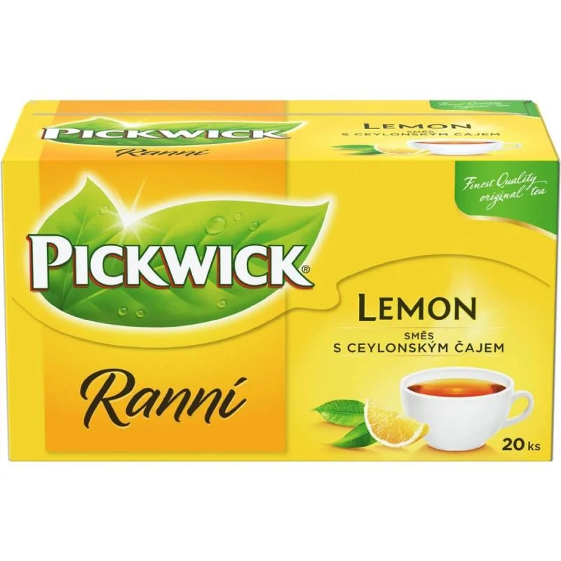 Čaj Pickwick ranní-25 ks sáčků / s citronem Finální Výprodej