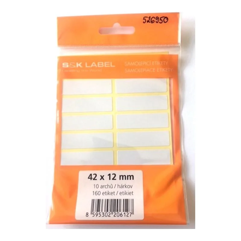 Sezónní Sleva Samolepicí etikety v sáčku - 42 x 12 mm / 160 etiket