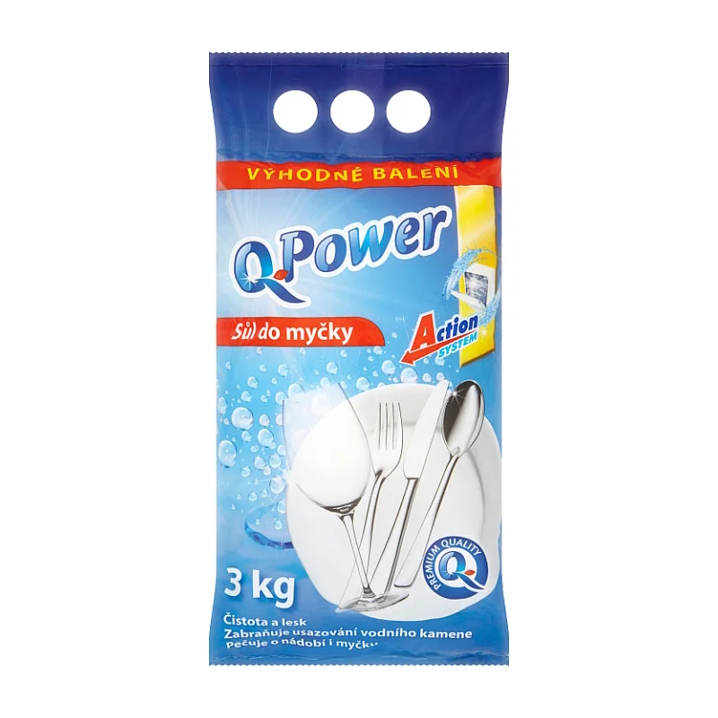 Akce Q-Power sůl do myčky 2,5 kg