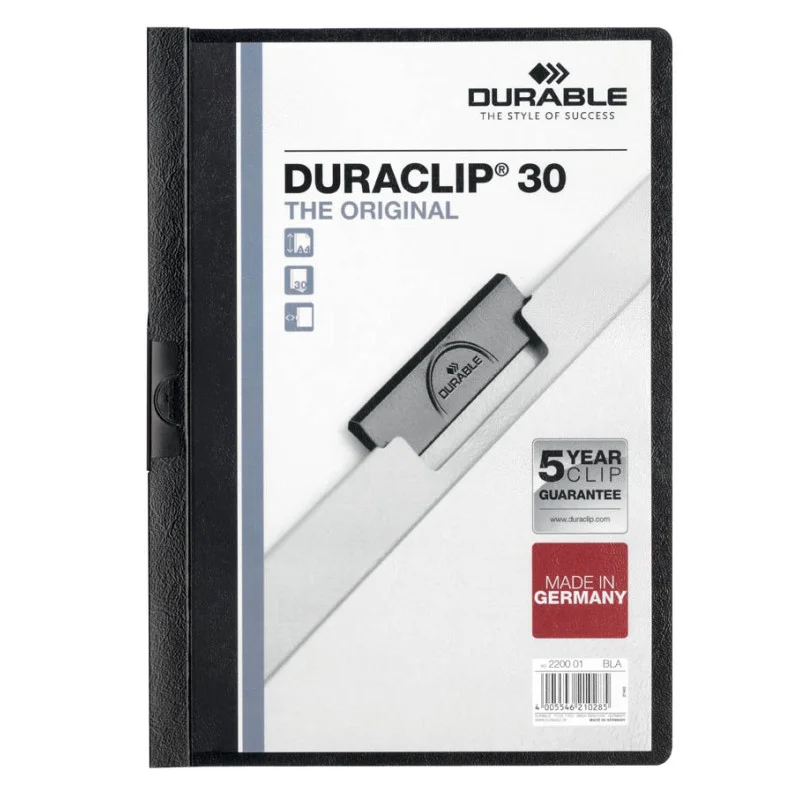 Must-Have Desky A4 Duraclip - kapacita 30 listů / černá
