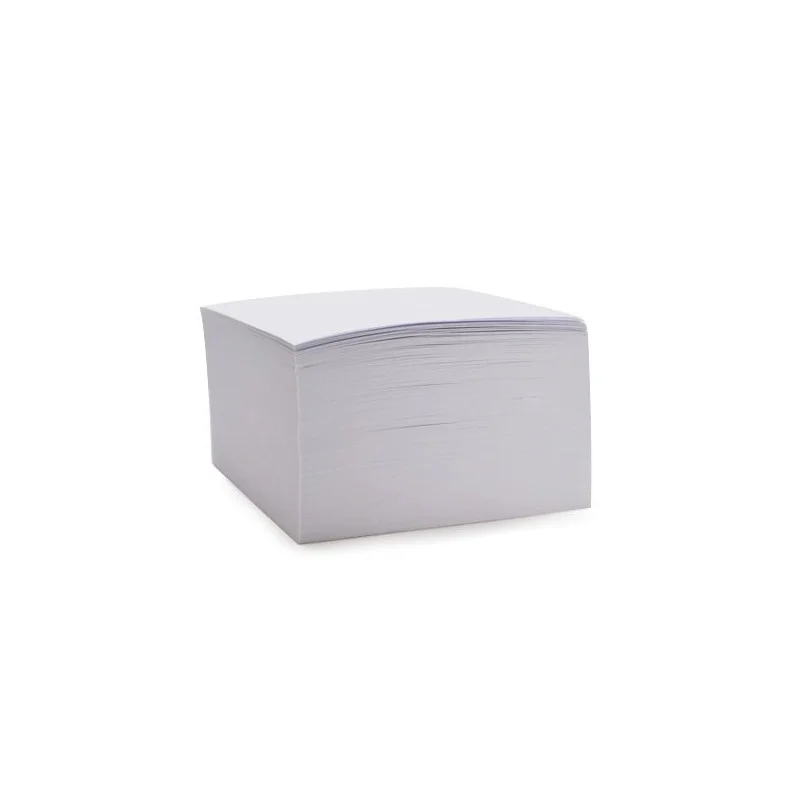 Záznamní kostka bílá - 8,5 x 8,5 x 5 cm / lepená vazba Vysoce Kvalitní