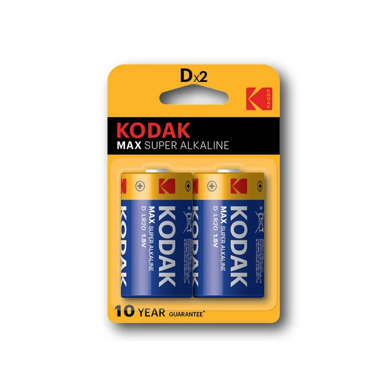 Sleva Baterie Kodak alkalické - baterie mono článek velký R20 / 2 ks