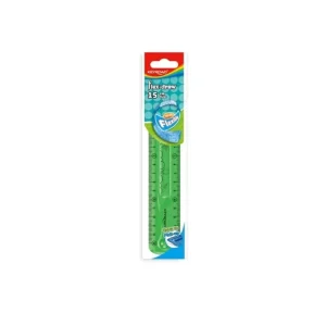 Autentický Pravítko KEYROAD Flexi 15 cm, ohebné, zelené