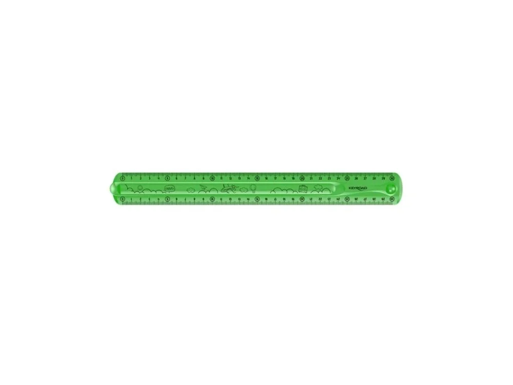 Vrácení Zdarma Pravítko KEYROAD Flexi 30 cm, ohebné, zelené